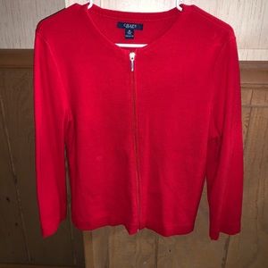 Chaps zip up sweater